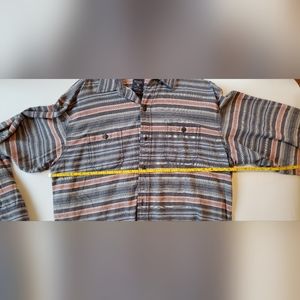 Redhead striped men's flannel medium large